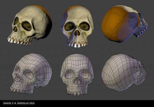 Low Poly Skull preview image